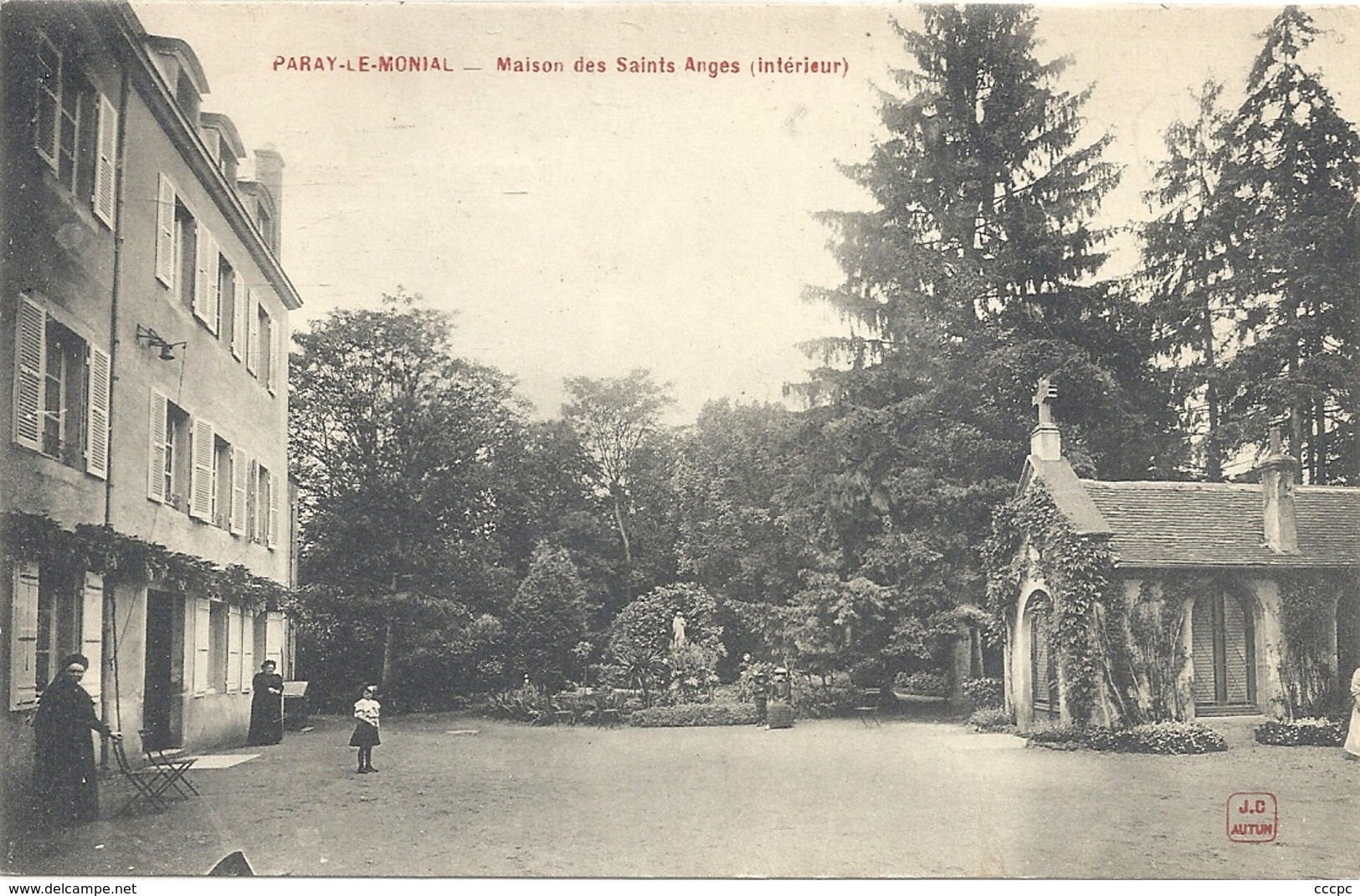 CPA Paray-le-Monial Maison des Saints Anges