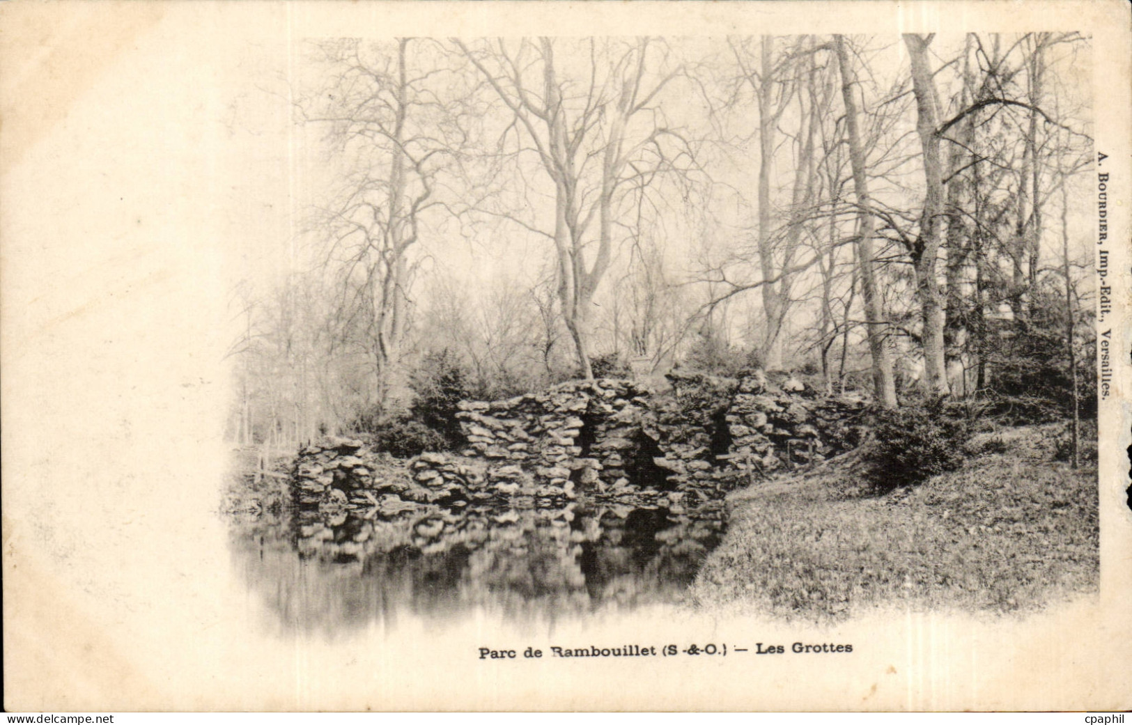 CPA Parc de Rambouillet Les grottes
