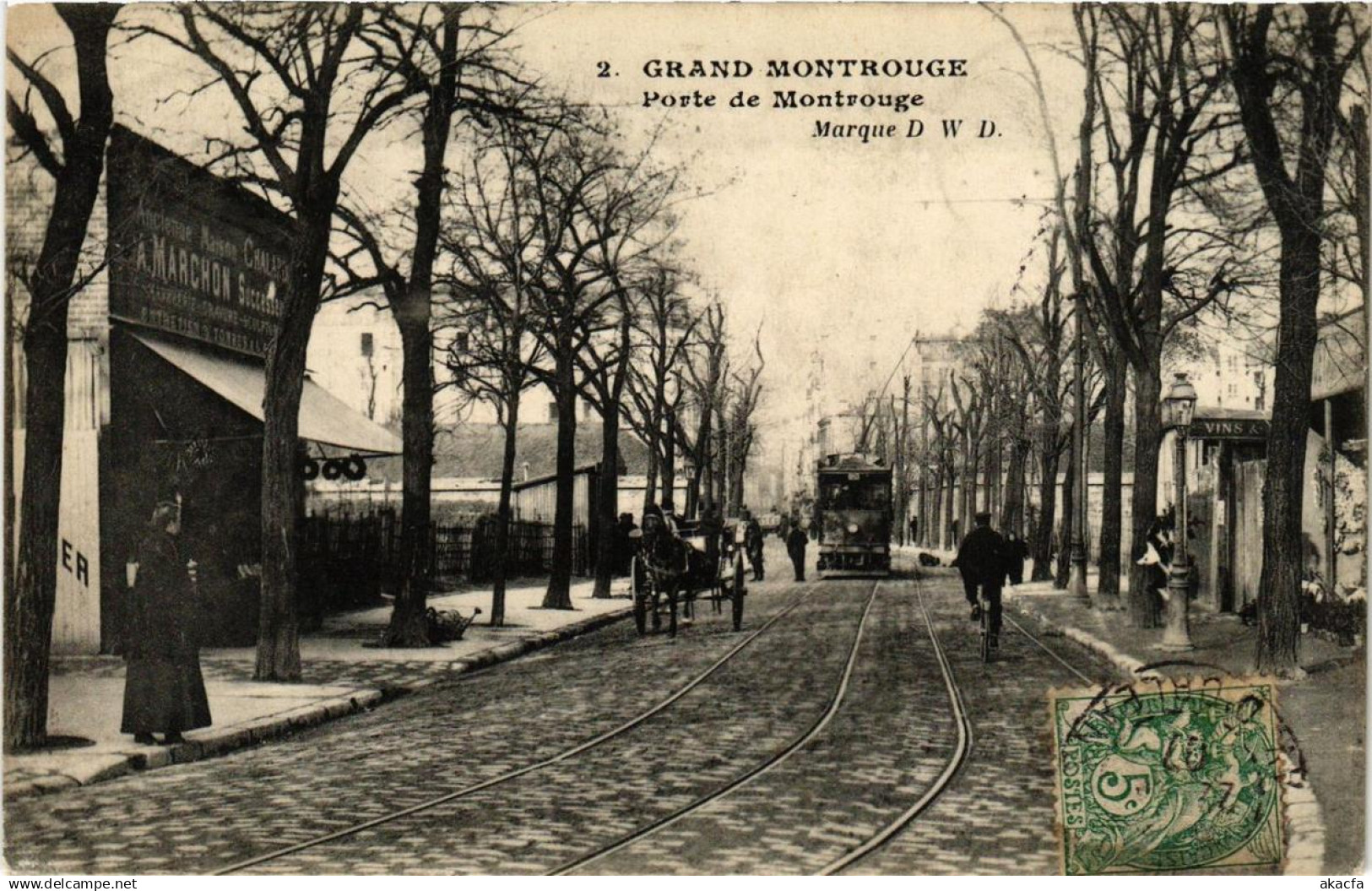 CPA PARIS 14e GRAND MONTROUGE Porte de Montrouge (673169)