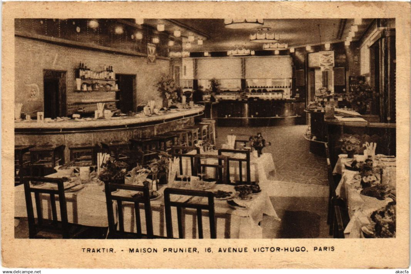 CPA PARIS 16e 16, Avenue Victor-Hugo Traktir Maison PRUNIER (1270240)