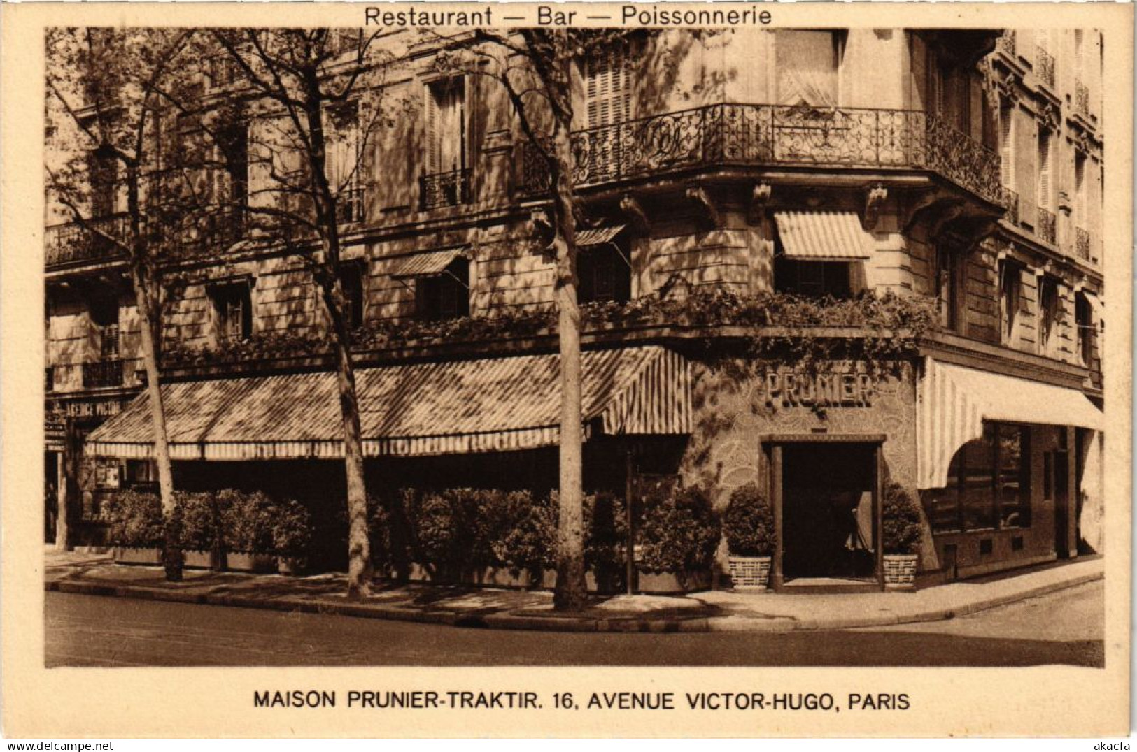CPA PARIS 16e Maison Prunier-Traktir - 16, Avenue Victor-Hugo (66437)