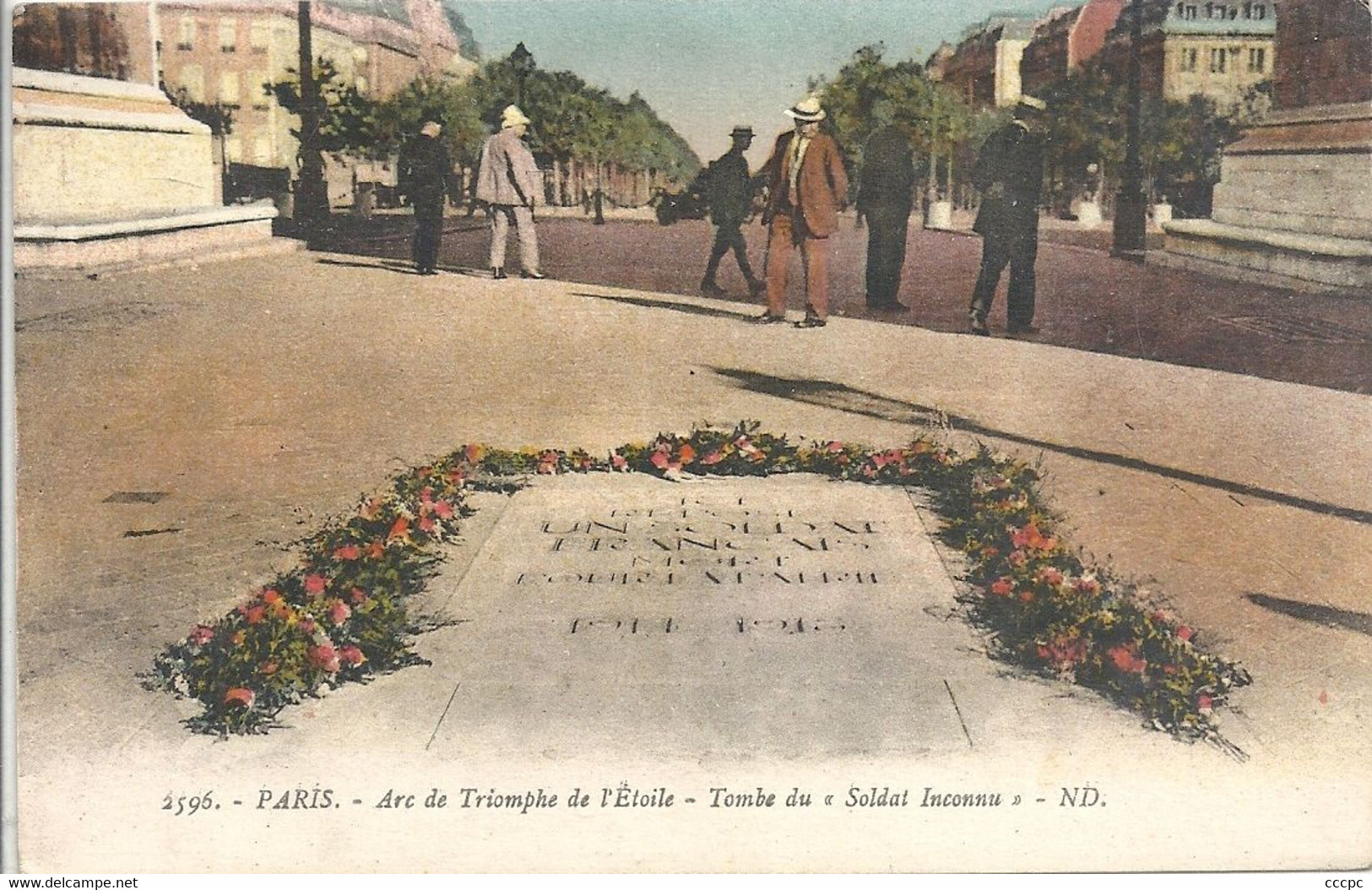 CPA Paris 17 Arc de Triomphe de l'Etoile Tombe du Soldat Inconnu