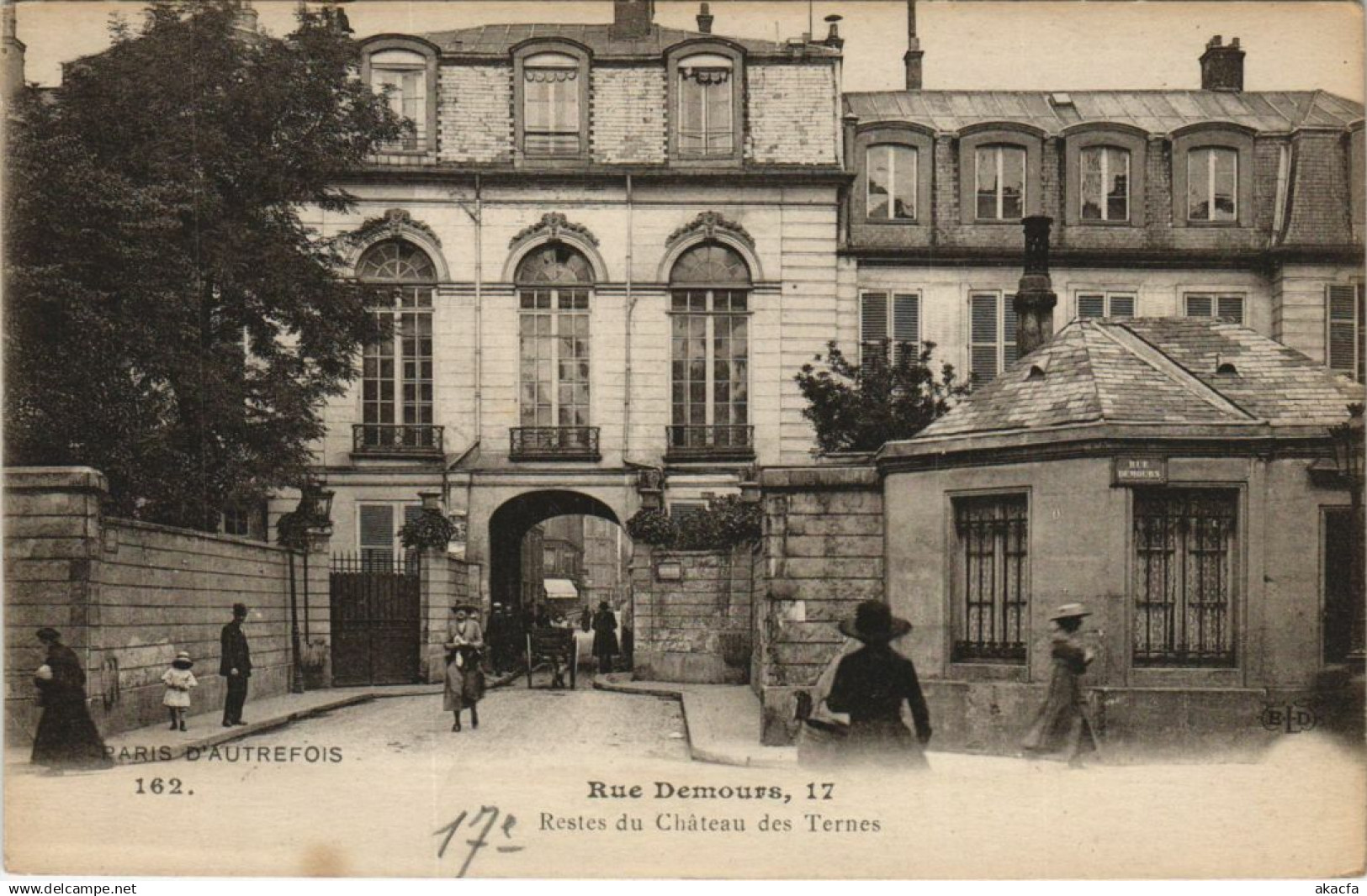 CPA PARIS 17e 17, rue Demours Chateau des ternes (978323)