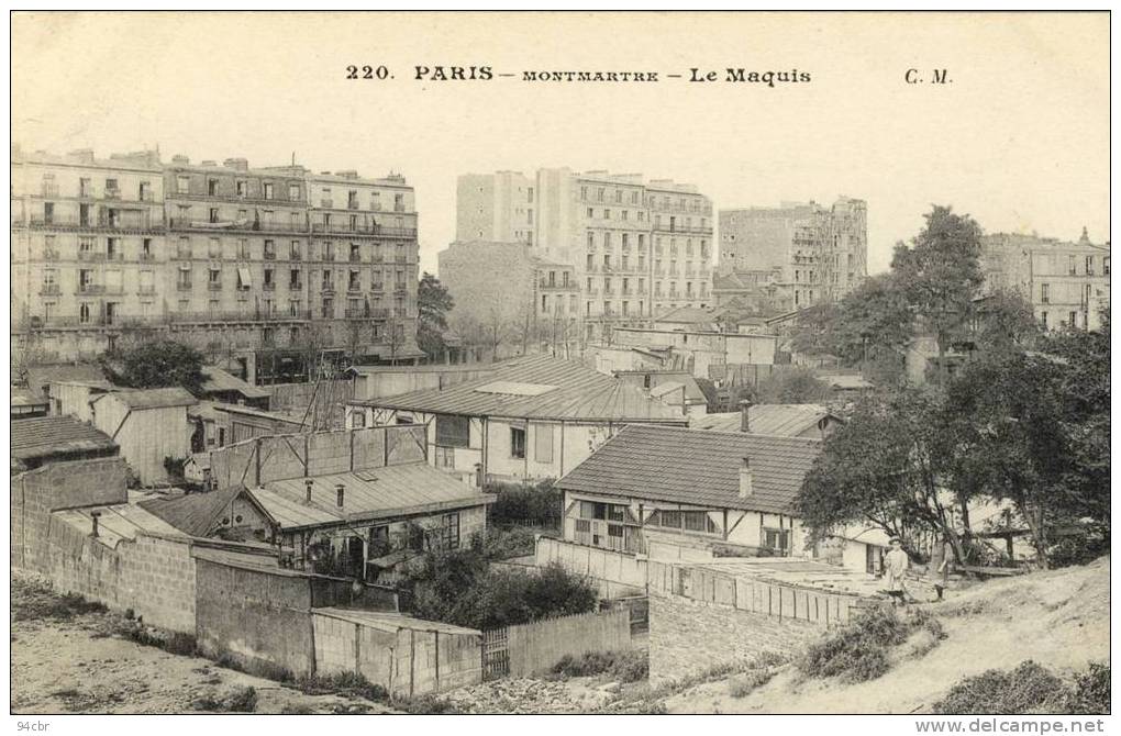 CPA (PARIS  18e) MONTMARTRE  le maquis