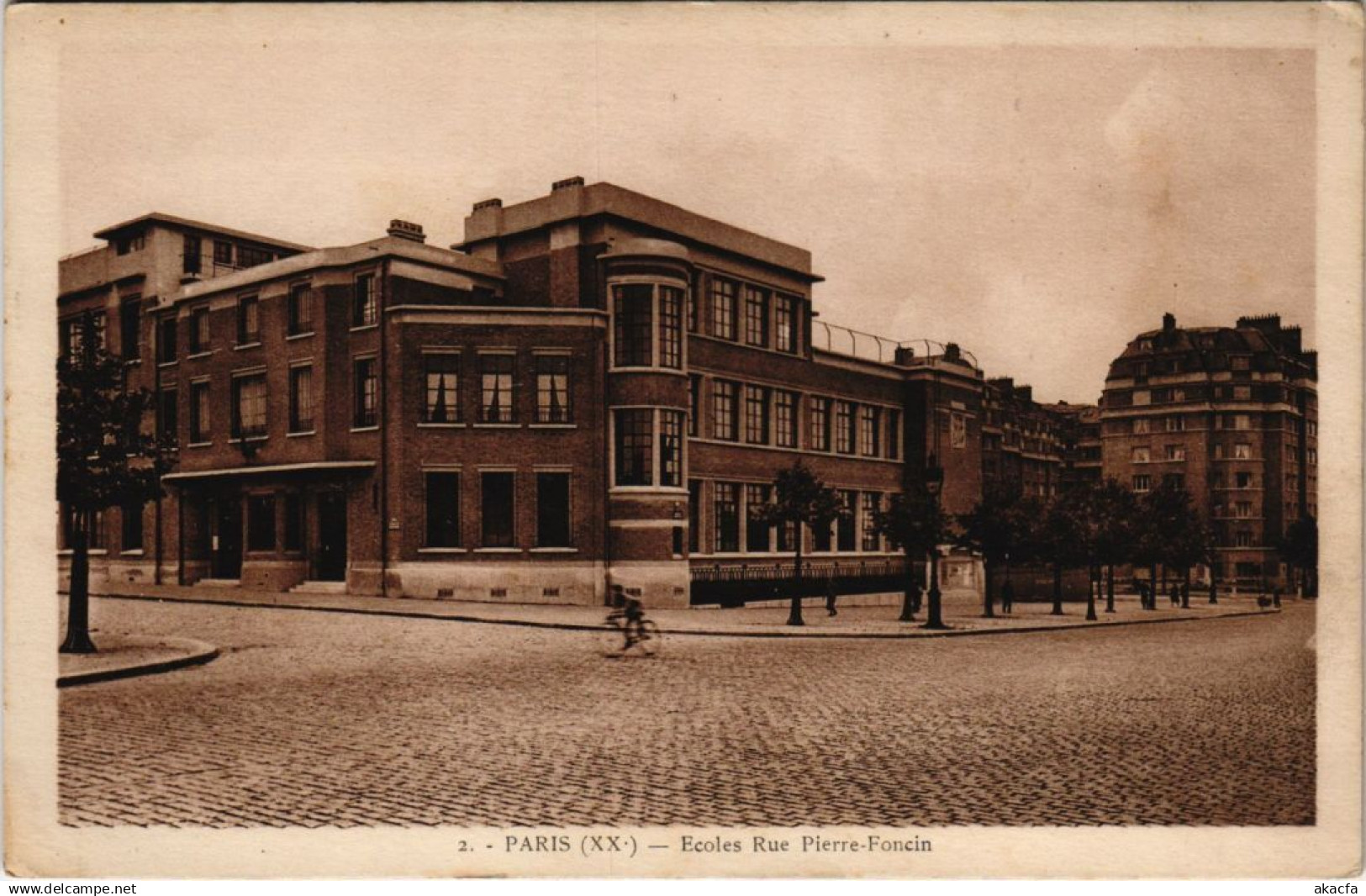 CPA PARIS 20e - Ecoles Rue Pierre-Foncin (53541)