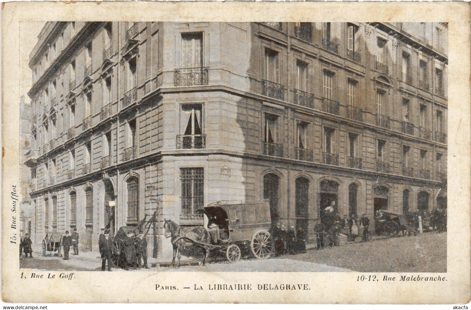 CPA PARIS 5e 10, rue malabrnahce Librarie delagrave (1393544)