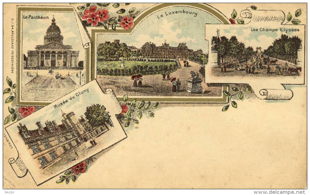 CPA  ( PARIS 5e)   litho (etat moyen)