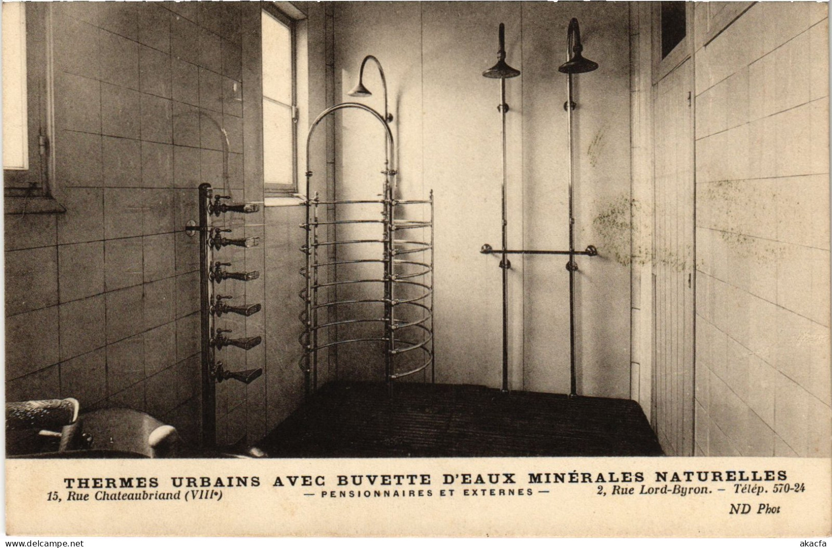 CPA PARIS 7e 15, rue Chateaubriand Thermes Urbaines (1393605)