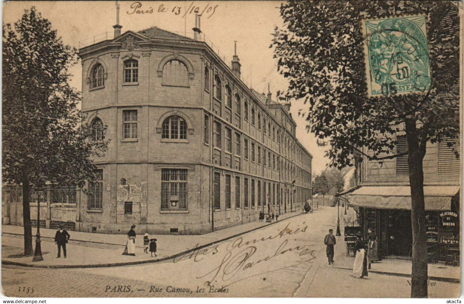 CPA PARIS 7e Rue Camou Les Ecoles (925143)