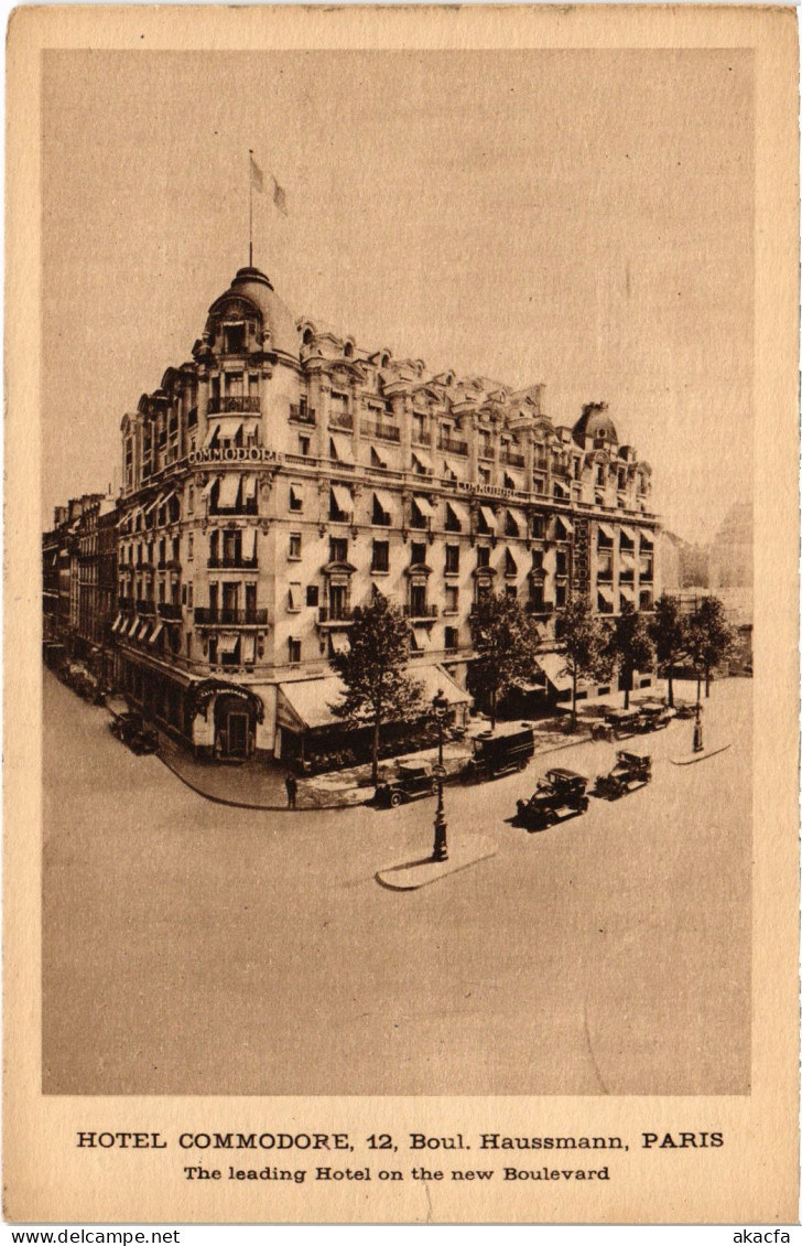 CPA PARIS 8e 12, Bd Haussmann Hotel Commodore (1393129)