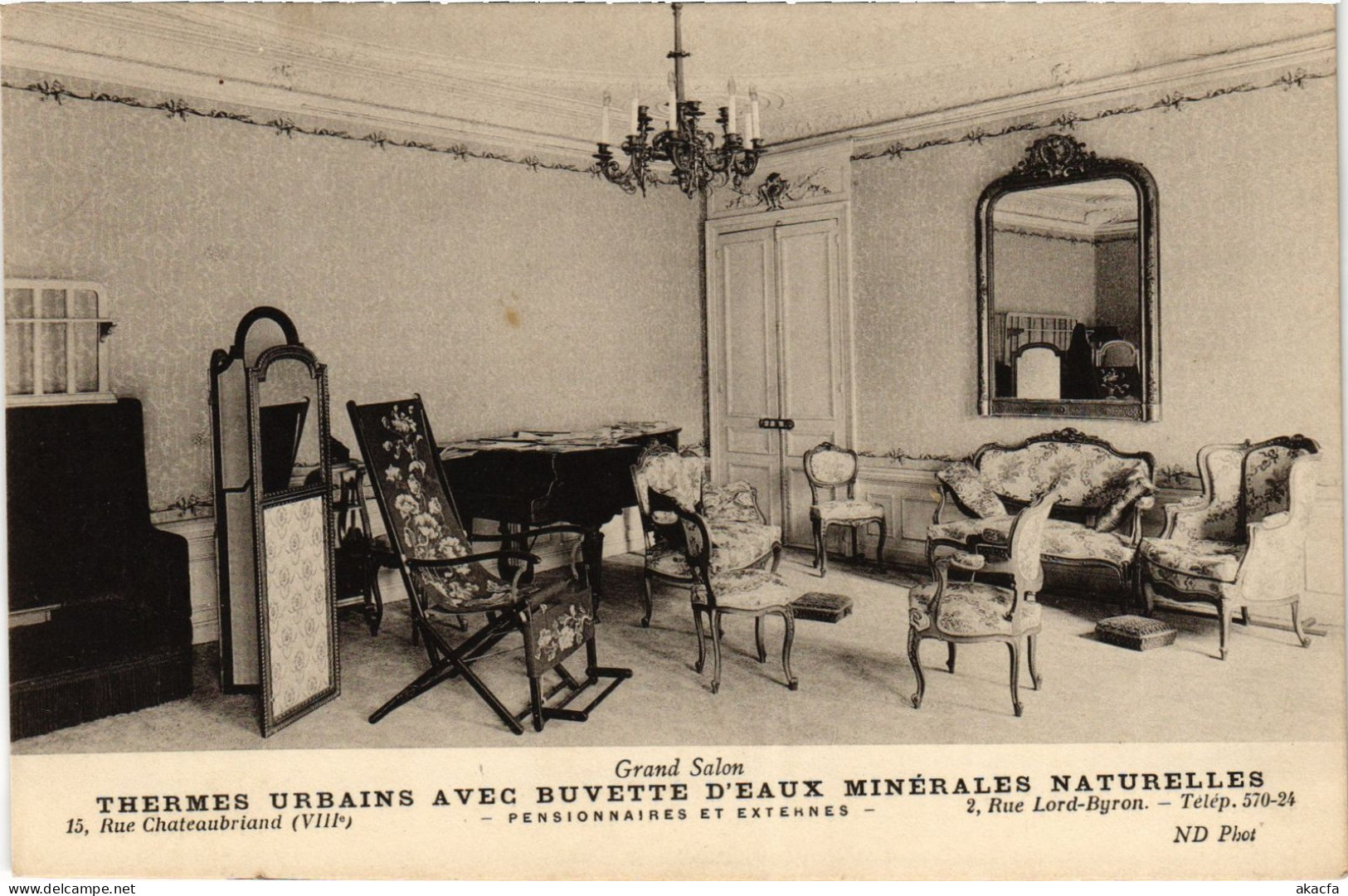 CPA PARIS 8e 15, Rue Chateaubriand Grand Salon (1393121)