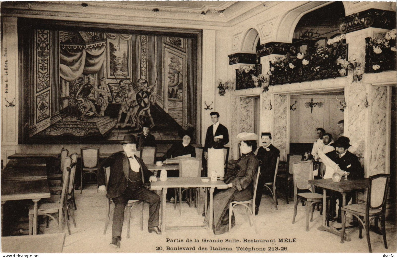CPA PARIS 9e 20, Bd des Italiens Restaurant MÉLÉ (1393321)