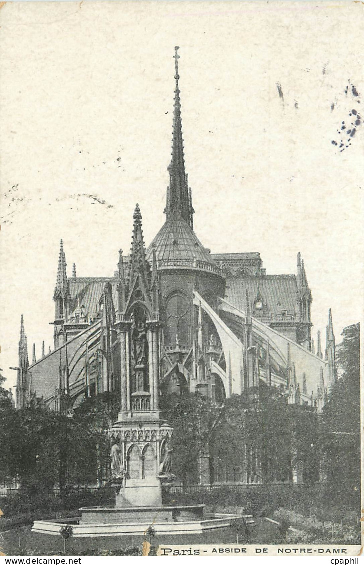 CPA Paris Abside de Notre Dame