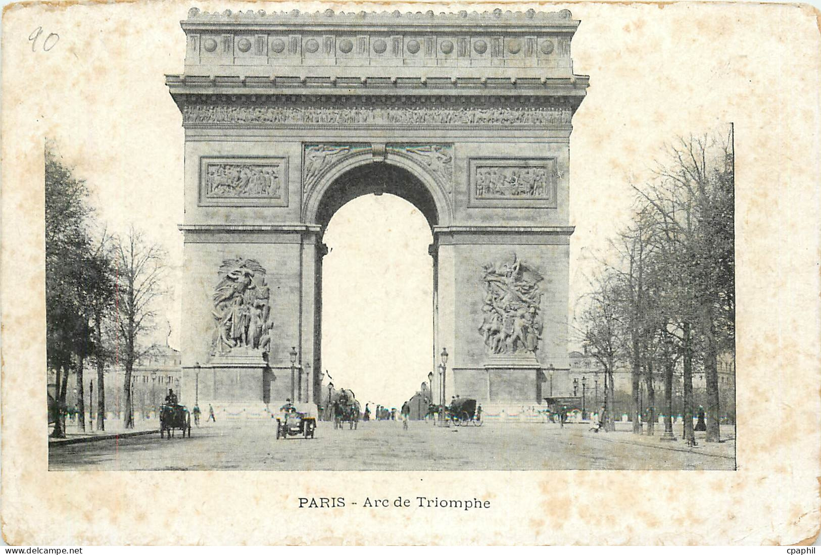 CPA Paris Arc de Triomphe