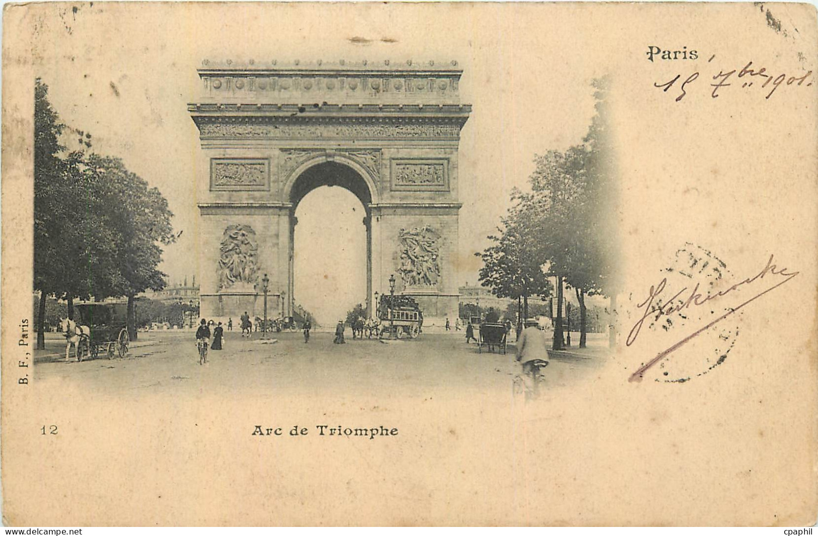 CPA Paris Arc de Triomphe