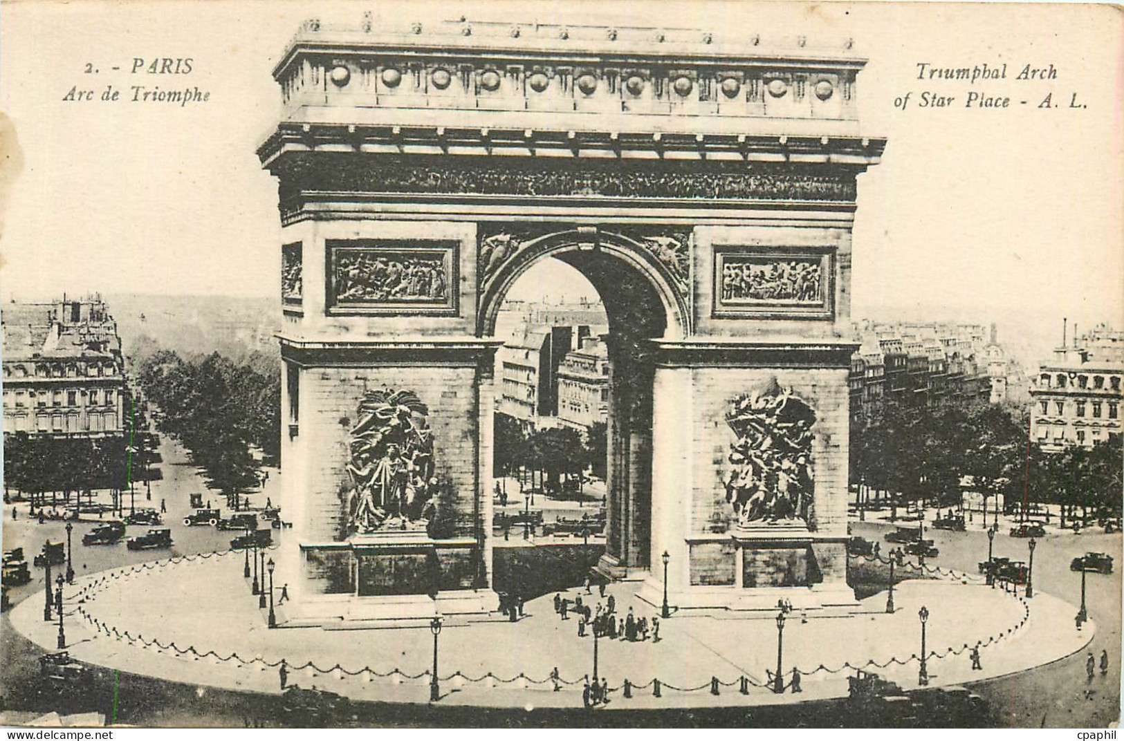 CPA Paris Arc de Triomphe
