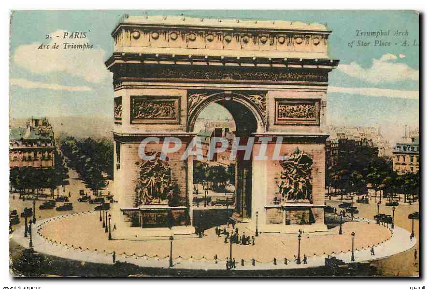 CPA Paris Arc de Triomphe