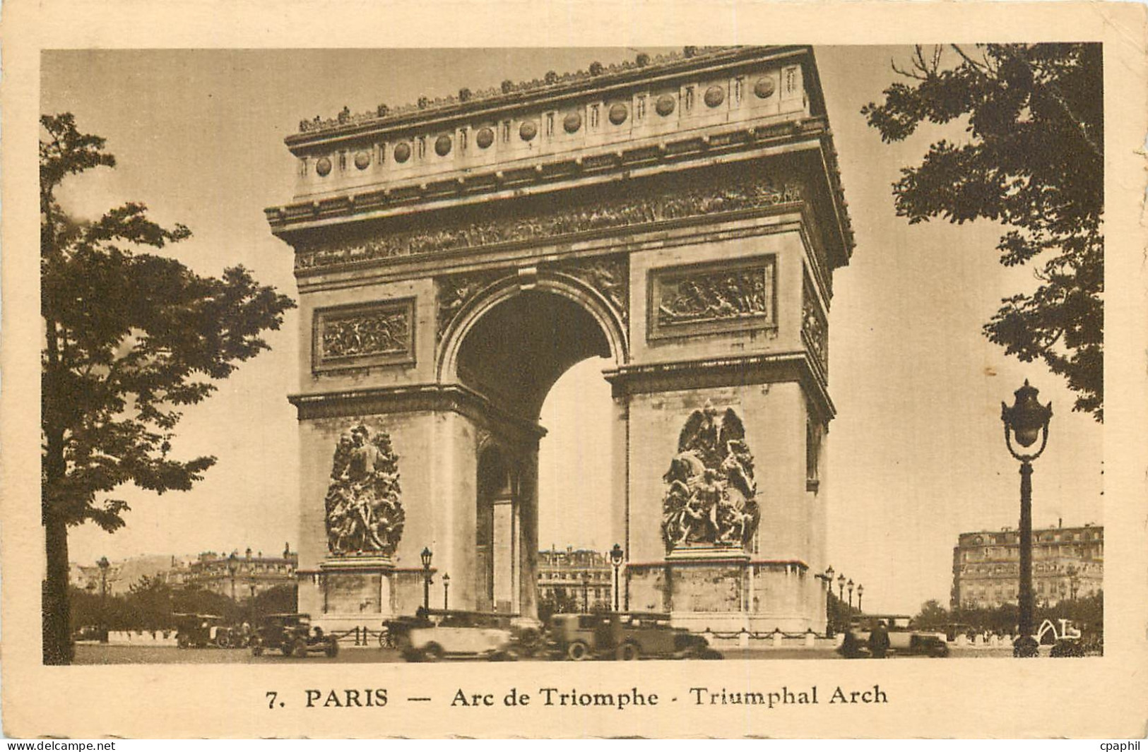 CPA Paris Arc de Triomphe