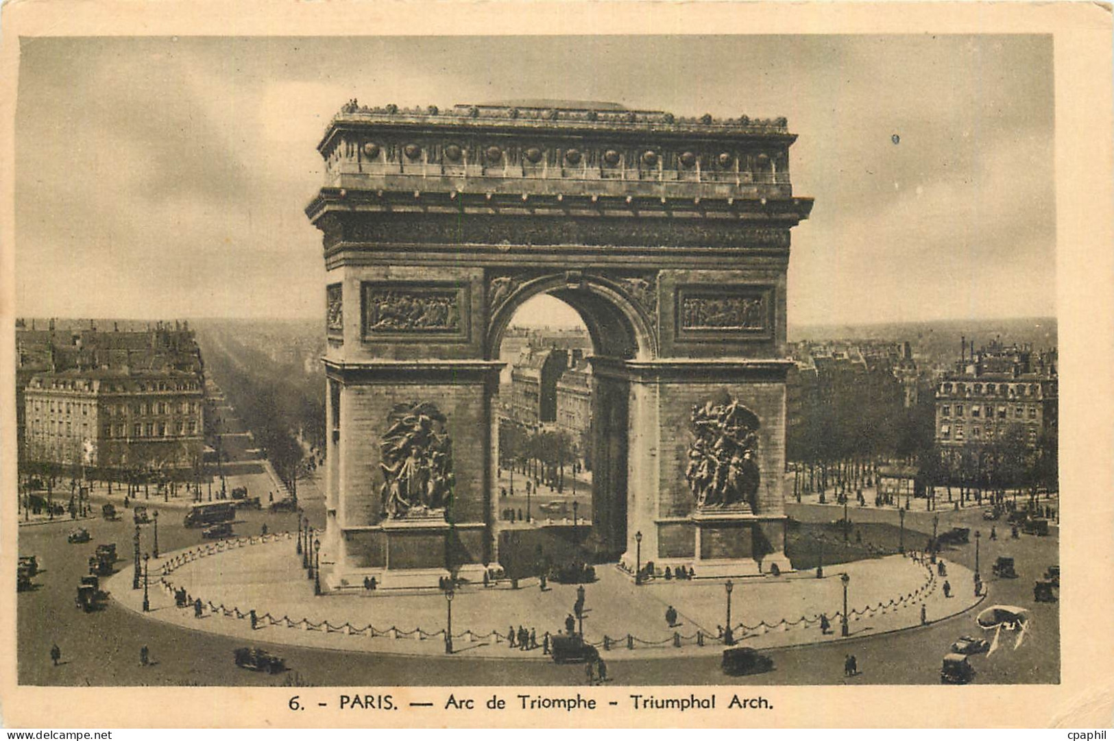 CPA Paris Arc de Triomphe