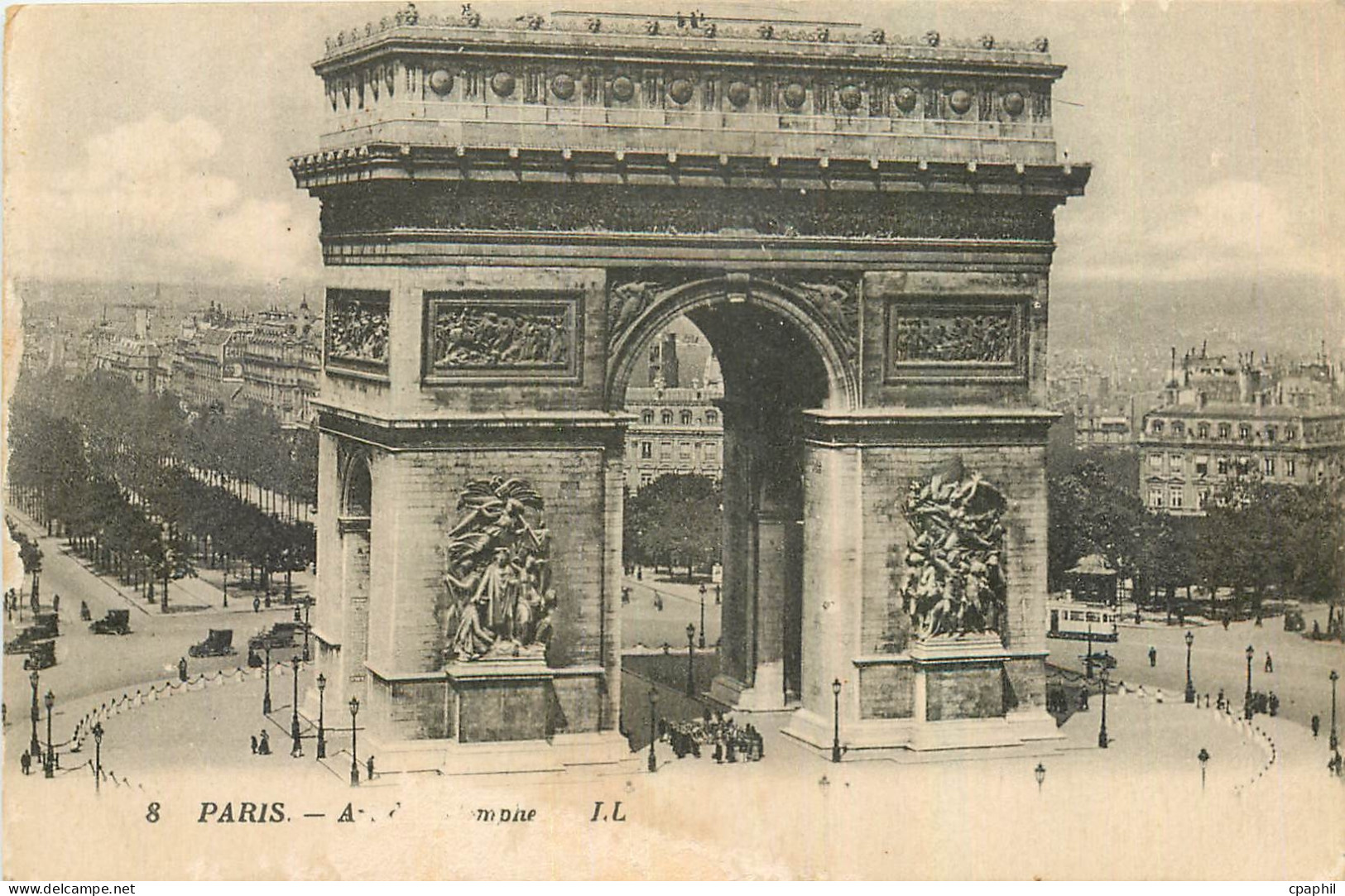 CPA Paris Arc de Triomphe