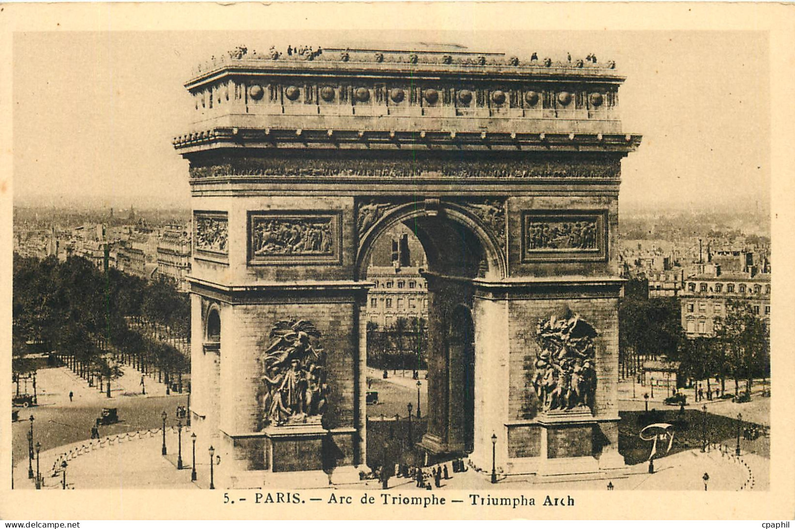 CPA Paris Arc de Triomphe