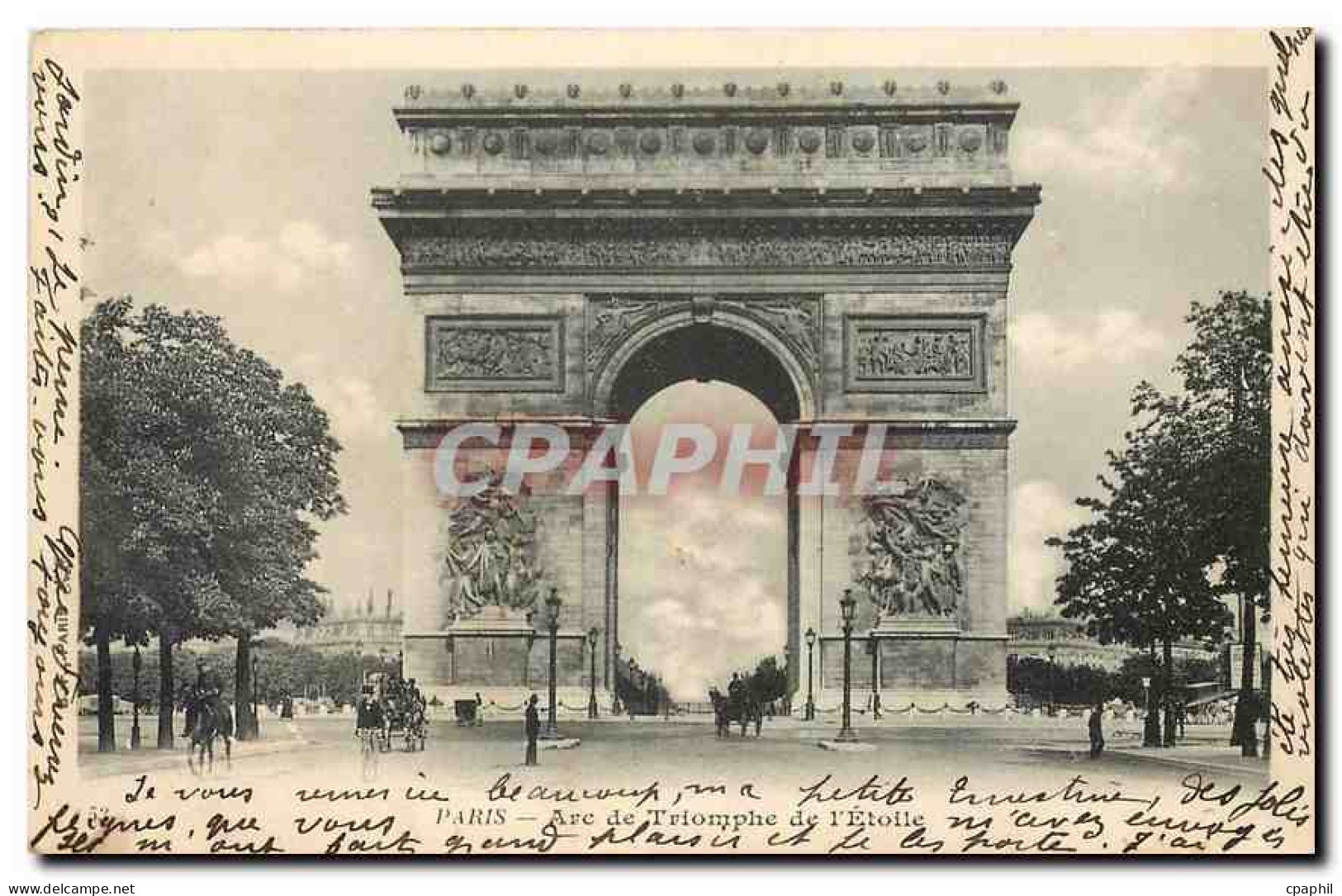 CPA Paris Arc de Triomphe de l'Etoile