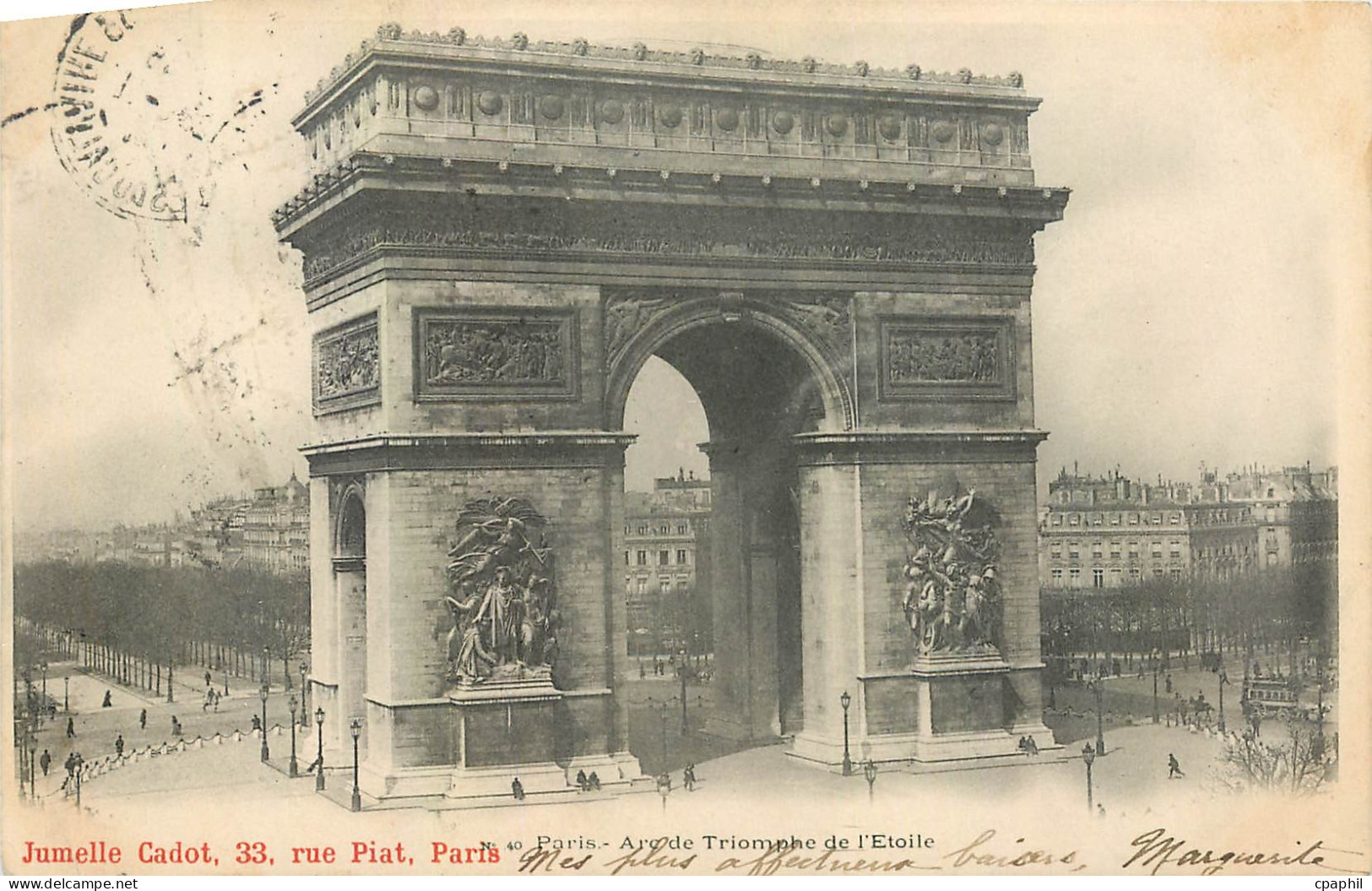 CPA Paris Arc de Triomphe de l'Etoile