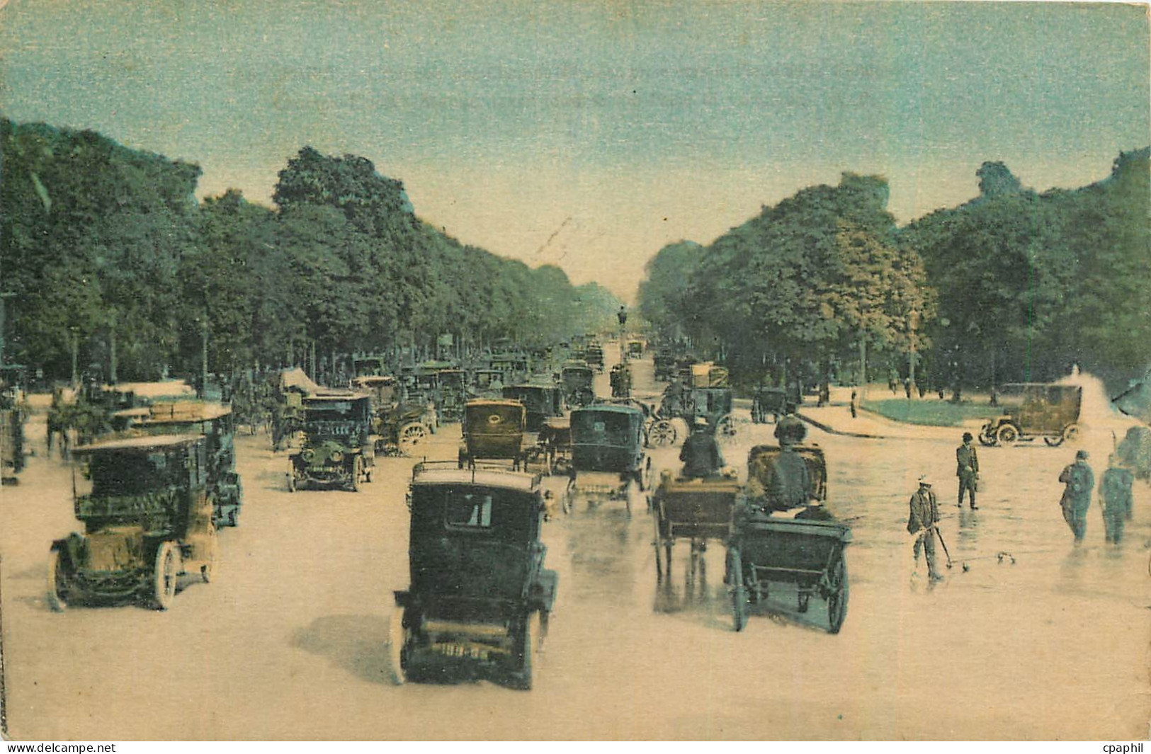 CPA Paris Avenue des Champs Elysees