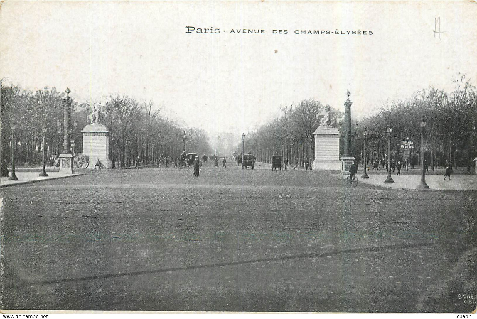 CPA Paris Avenue des Champs Elysees