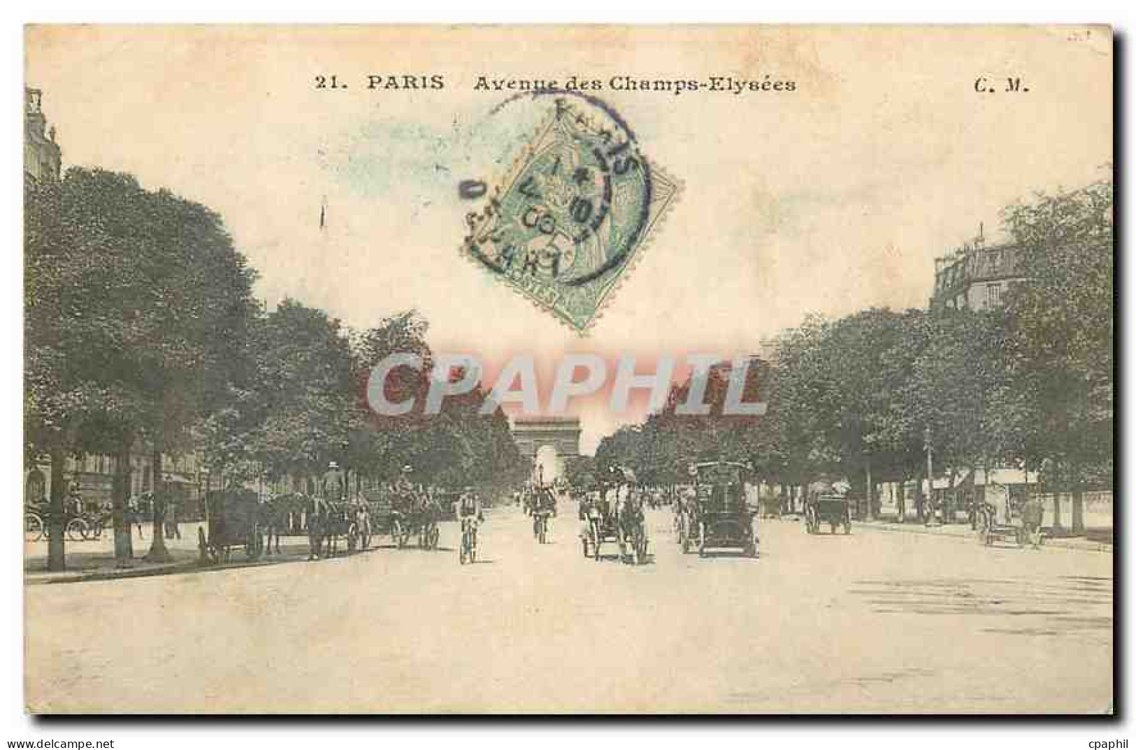 CPA Paris Avenue des Champs Elysees