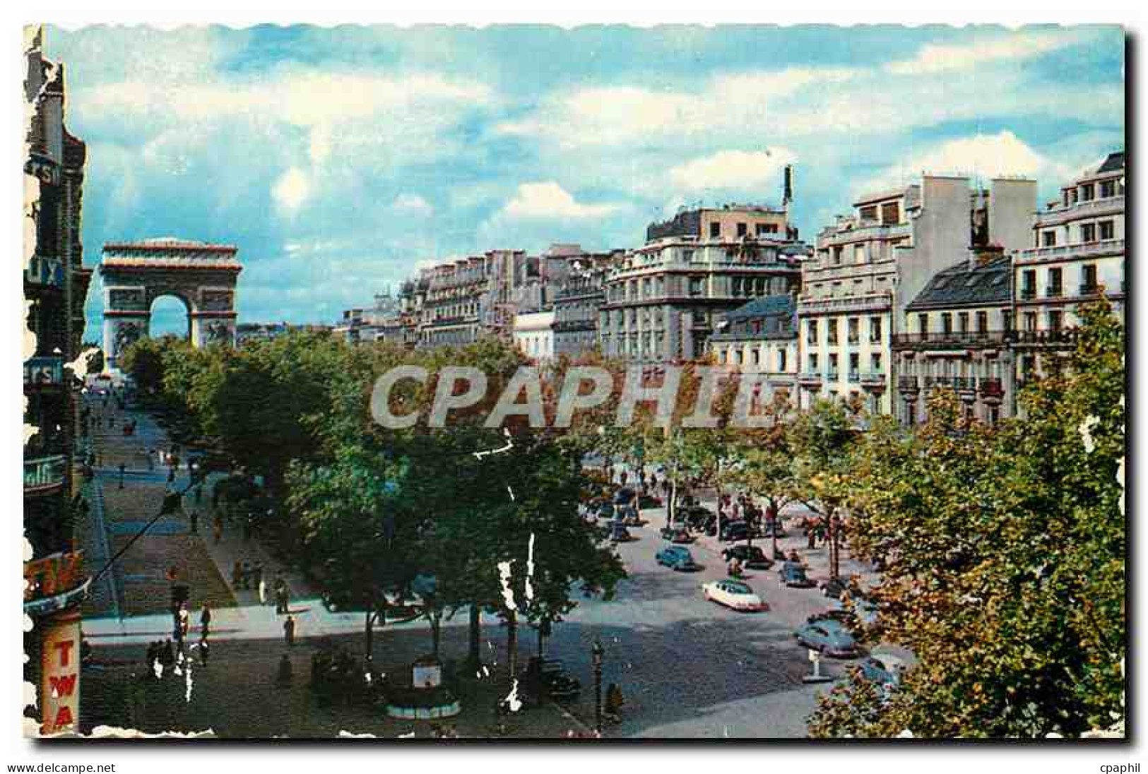 CPA Paris Avenue des Champs Elysees