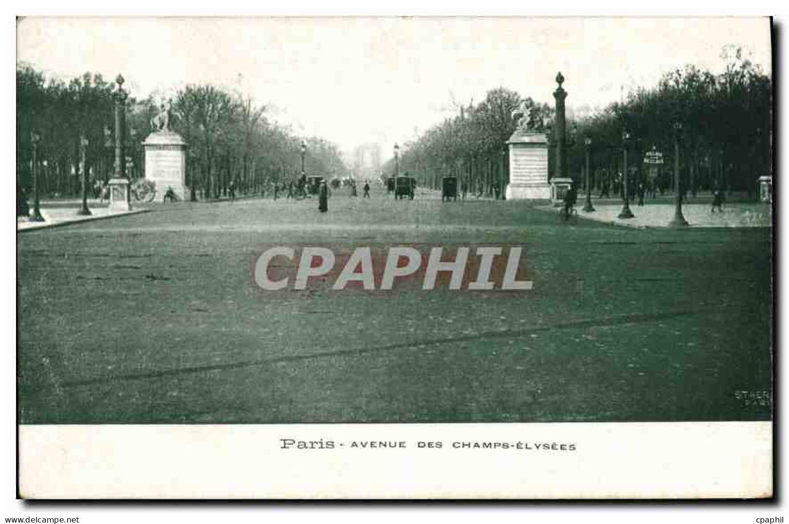 CPA Paris Avenue des Champs Elysees