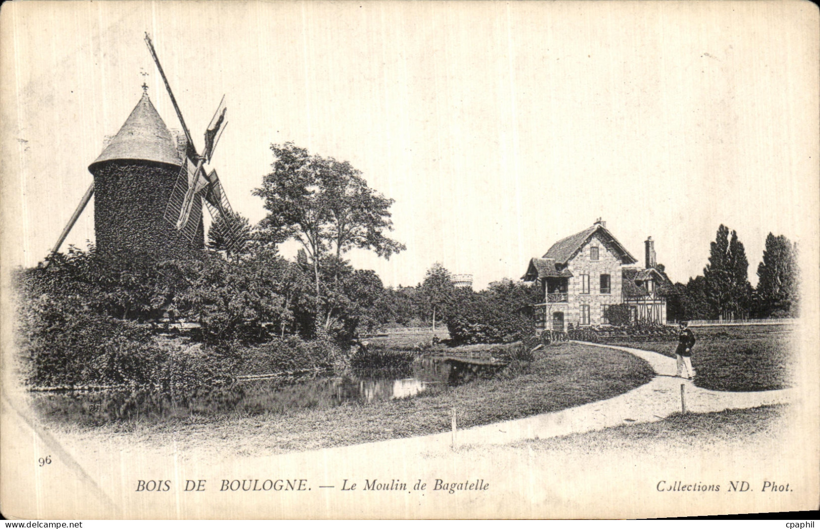 CPA Paris Bois De Bouloge Le Moulin de Bagatelle