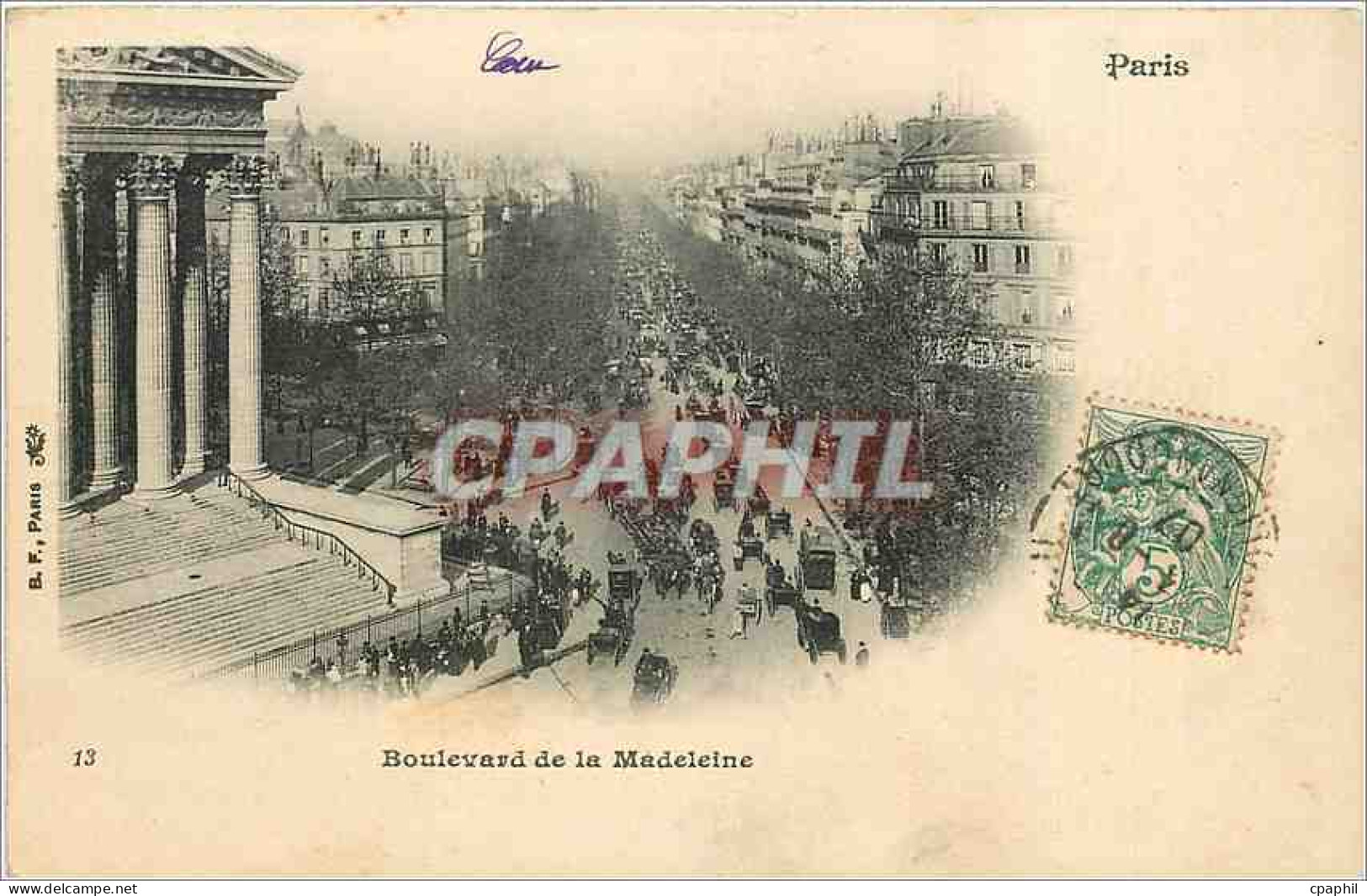 CPA Paris boulevard de la Madeleine