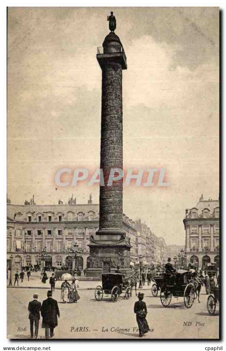 CPA Paris Colonne Vendome