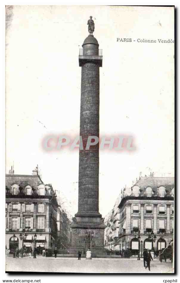 CPA Paris Colonne Vendome