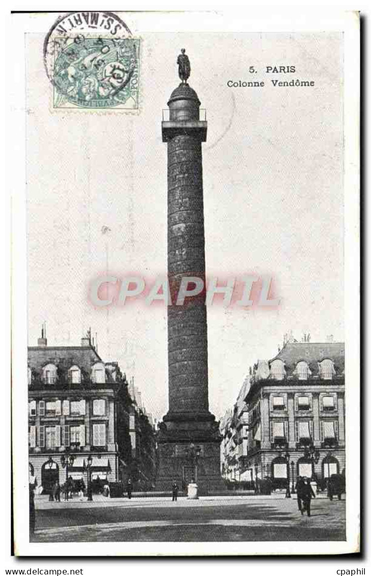 CPA Paris Colonne Vendome