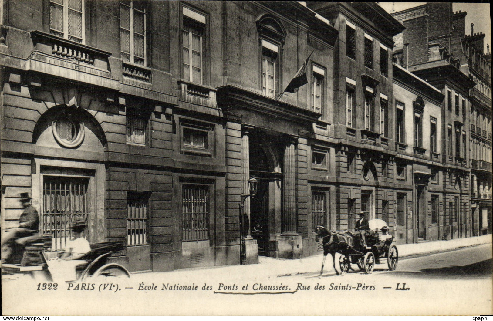 CPA Paris Ecole Nationale des Ponts et chaussees Rue des Saints Peres