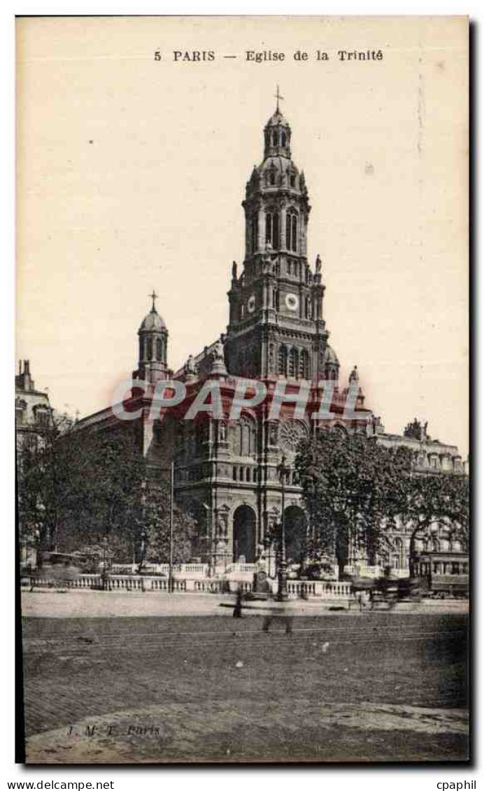 CPA Paris Eglise de la Trinite