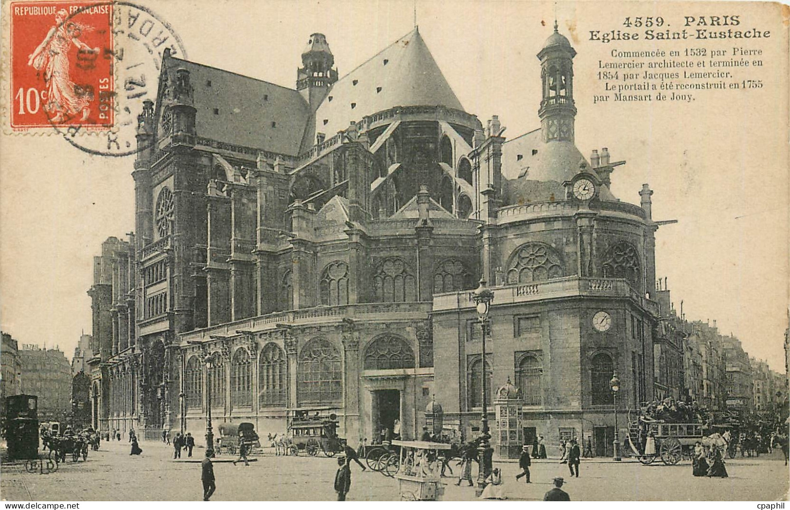 CPA Paris Eglise Saint Eustache