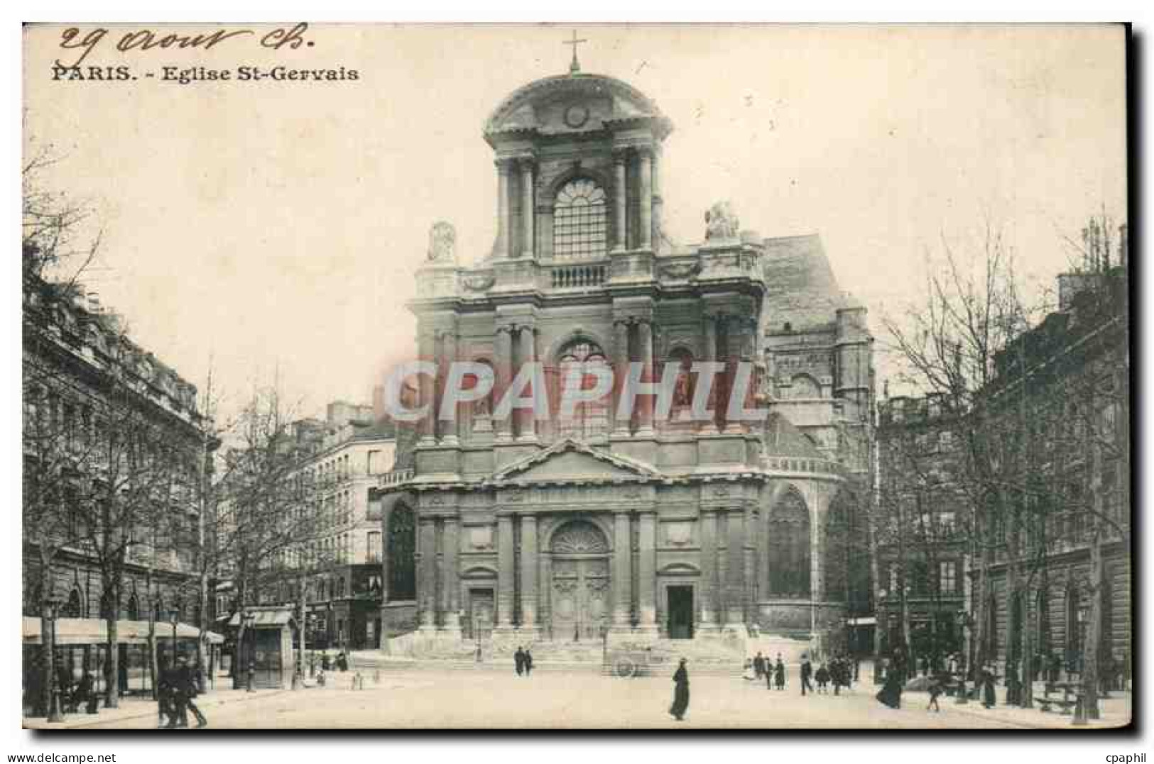 CPA Paris Eglise Saint Gervais
