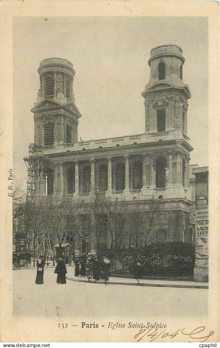 CPA Paris Eglise Saint Sulpice