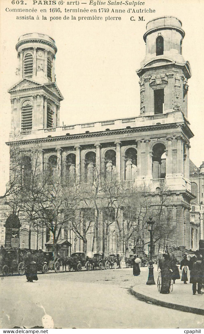 CPA Paris Eglise Saint Sulpice