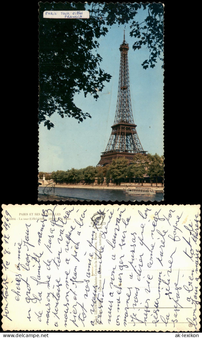 CPA Paris Eiffelturm mit der Seine 1969