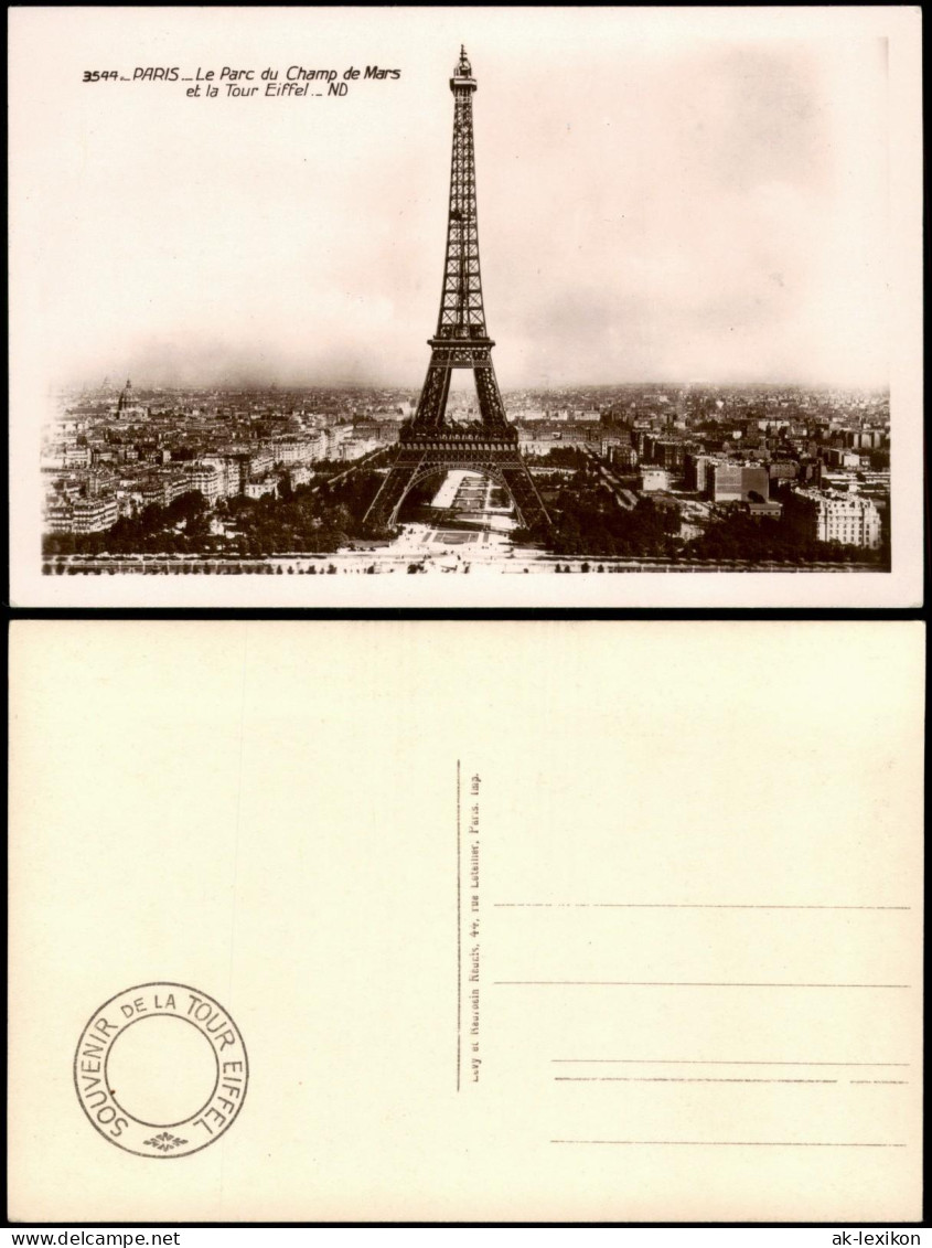 CPA Paris Eiffelturm/Tour Eiffel Champ de Mars Fotokarte 1934