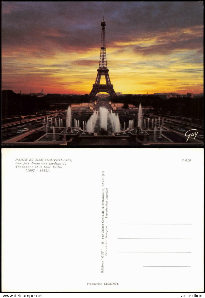 CPA Paris Eiffelturm Trocadéro et la tour Eiffel 1990
