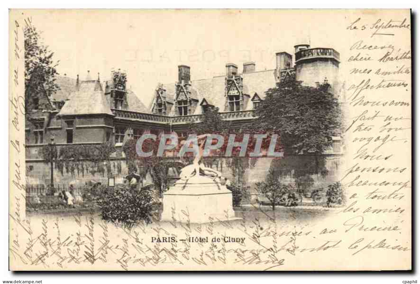 CPA Paris Hotel de Cluny