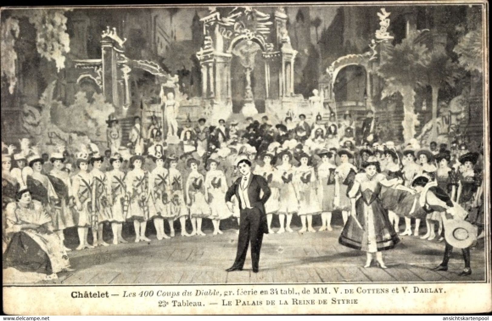 CPA Paris I, Théâtre du Châtelet, Les 400 Coups du Diable, De Cottens, V. Darlay