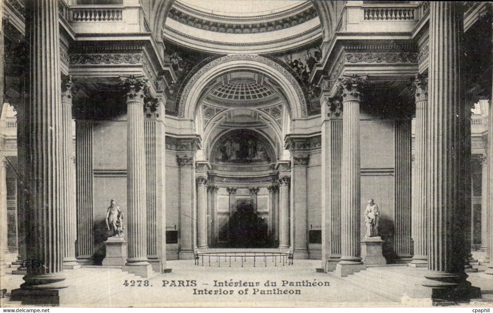 CPA Paris Interieur Du Pantheon