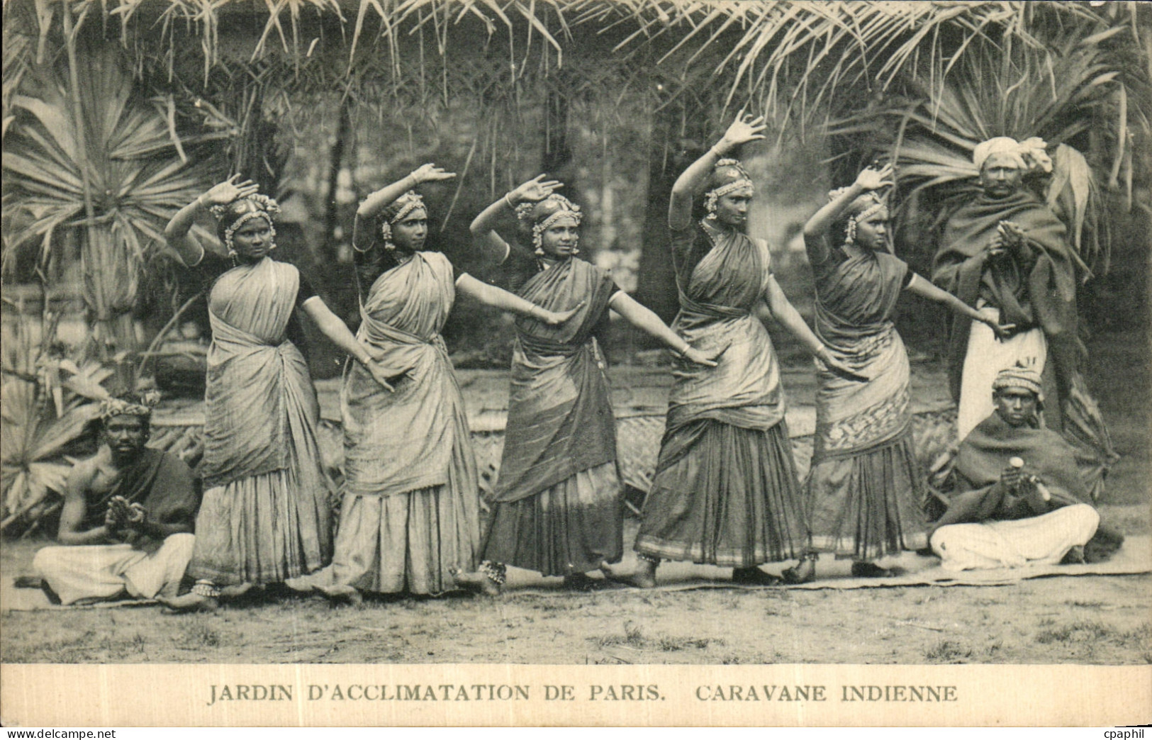 CPA Paris Jardin d acclimatation Caravane indienne